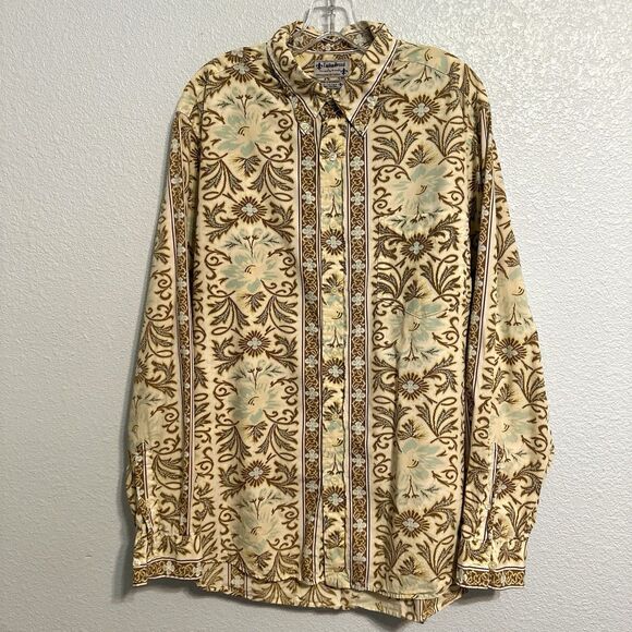 Lucky Brand Dungarees By Gene Montesano Men’s Size XL Shirt Button Up Vintage